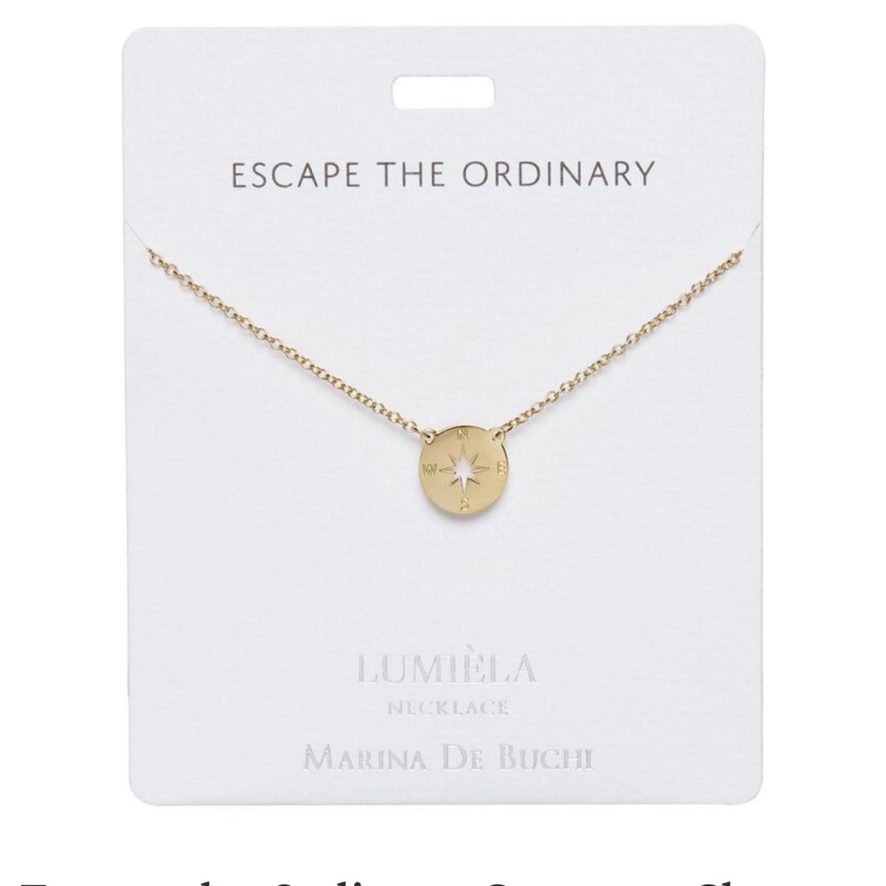 NEW Escape the Ordinary Compass Charm Necklace, 20" I have the perfect ring!!